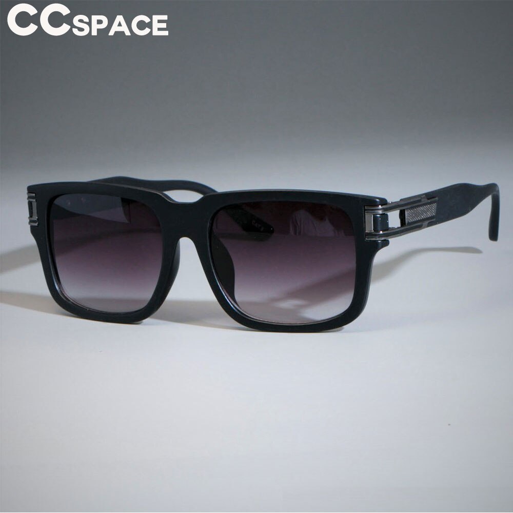 CCSpace Men's Full Rim Oversized Square Resin Frame Sunglasses SU139 Sunglasses CCspace Sunglasses C6 matte black