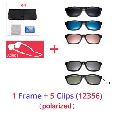 Ralferty Anti Slip Sunglasses Men Clip On Glasses Frame Sport Anti Blue Adjustable Hanging Neck Eyeglasses Sunglasses Ralferty 1 Frame 5 Clip 12356 Full black frame