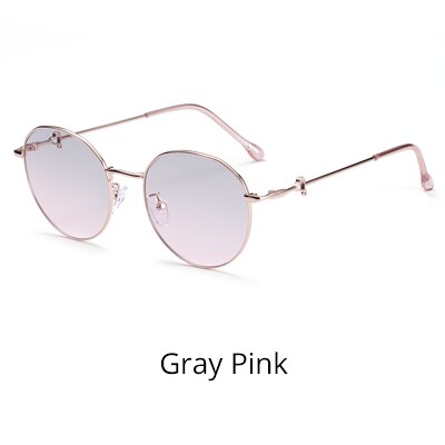 Ralferty Women's Sunglasses Round W2029 Sunglasses Ralferty Gray Pink China