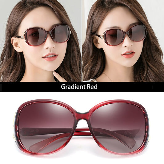 Aidien Women's Polycarbonate Frame Sunglasses Customizable Lenses 8842 Sunglasses Aidien Gradient Red 0