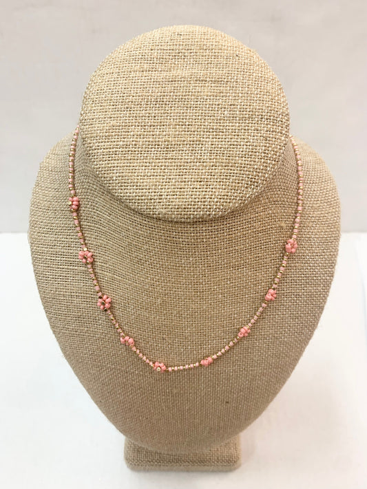 Beaded Flower Necklace