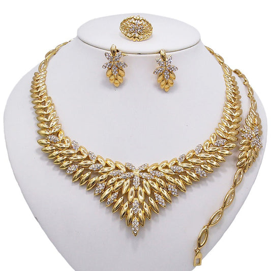 Spikes w/Silver Studs Brazilian Jewelry Set