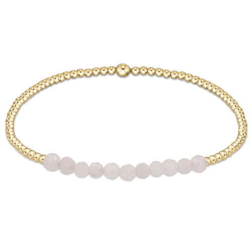 Bliss 2mm Gold Filled Bead Bracelet in Moonstone