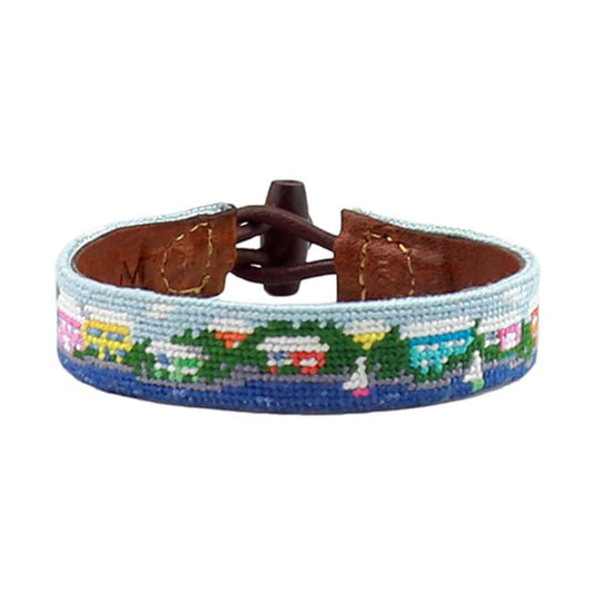 Island Time Needlepoint Bracelet by Smathers & Branson - Country Club Prep