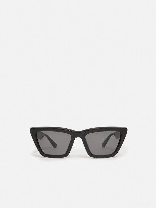 Shere Angled Cats Eye Sunglasses | Black