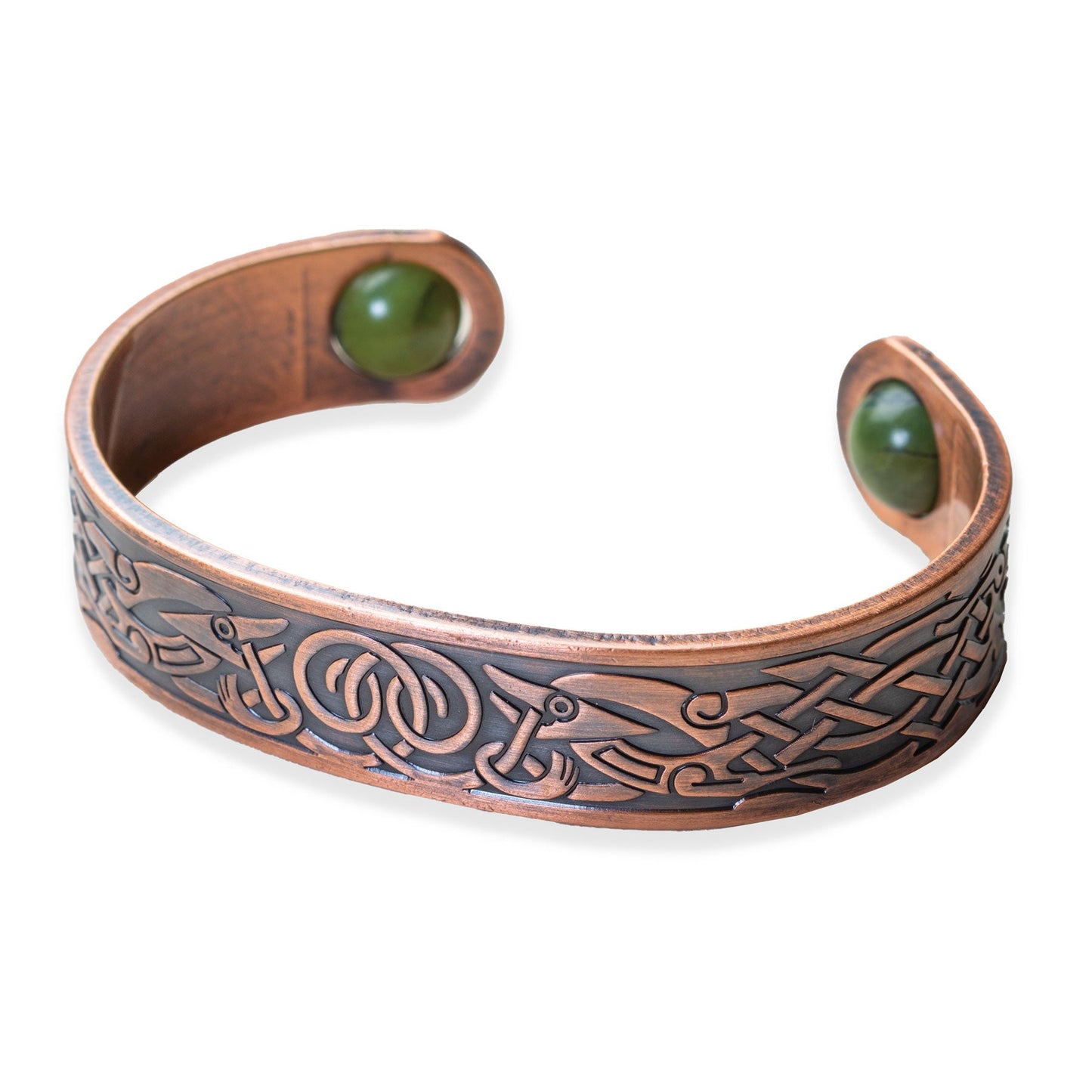 Copper Bracelet with Connemara Marble