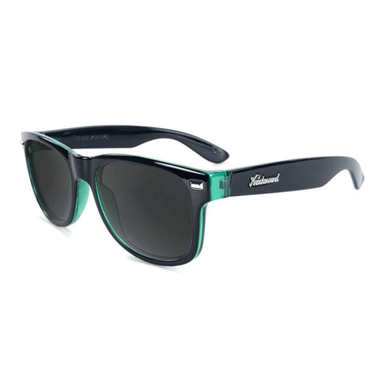 Fort Knocks Sunglasses in Glossy Black Sage with Polarized Smoke Lenses by Knockaround
