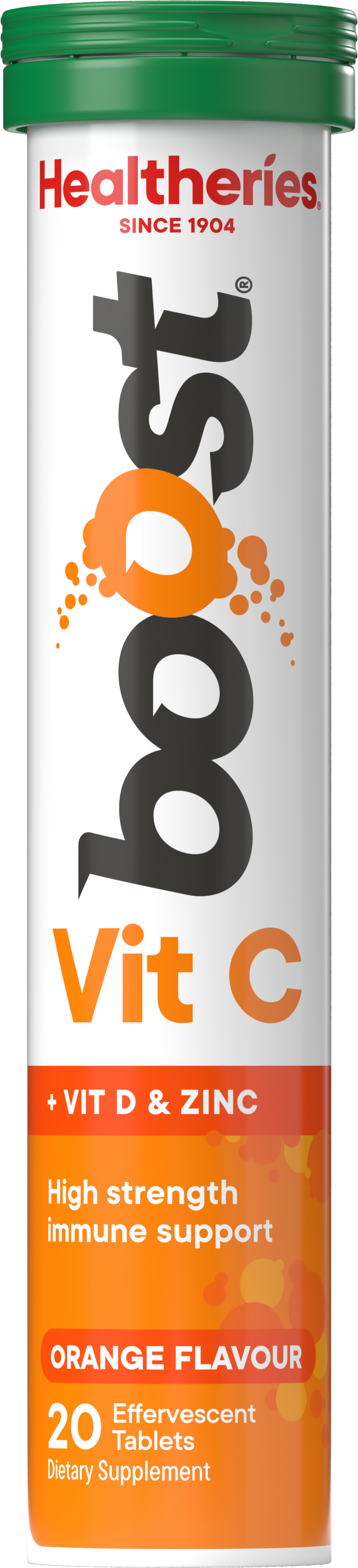 Healtheries Boost Effervescent Vitamin Cs Orange 2x20s