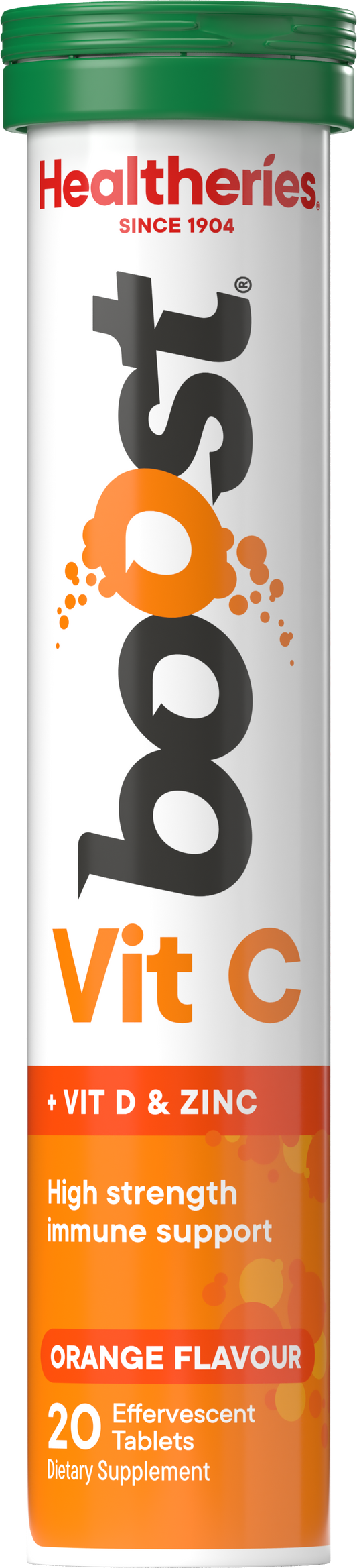 Healtheries Boost Effervescent Vitamin Cs Orange 2x20s