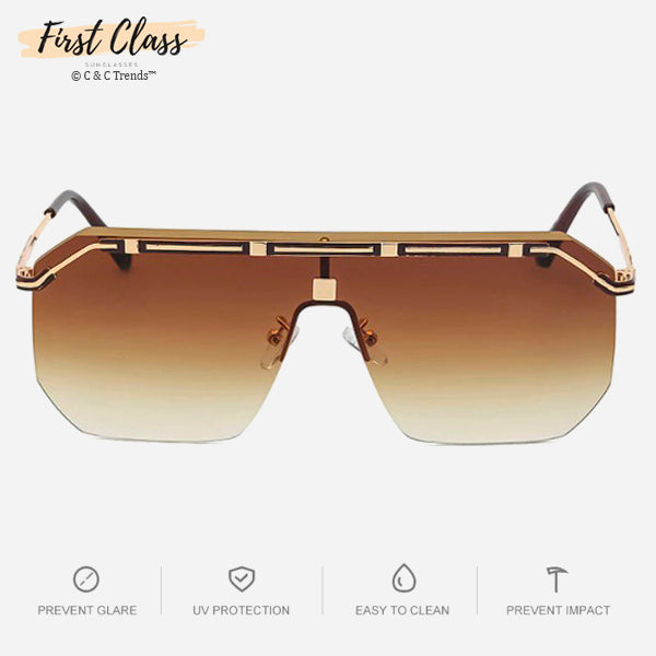Luxurious Plating Frameless Square Sunglasses for Men 1a