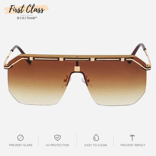 Luxurious Plating Frameless Square Sunglasses for Men 1a