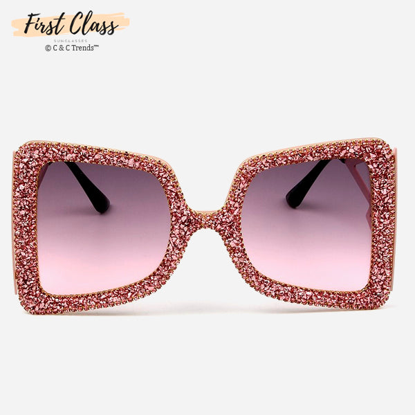 Luxury Oversize Extreme Bling Sunglasses 6a