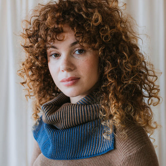 Tirion Two-Tone Loop Scarf - 100% Merino (Child-Adult)