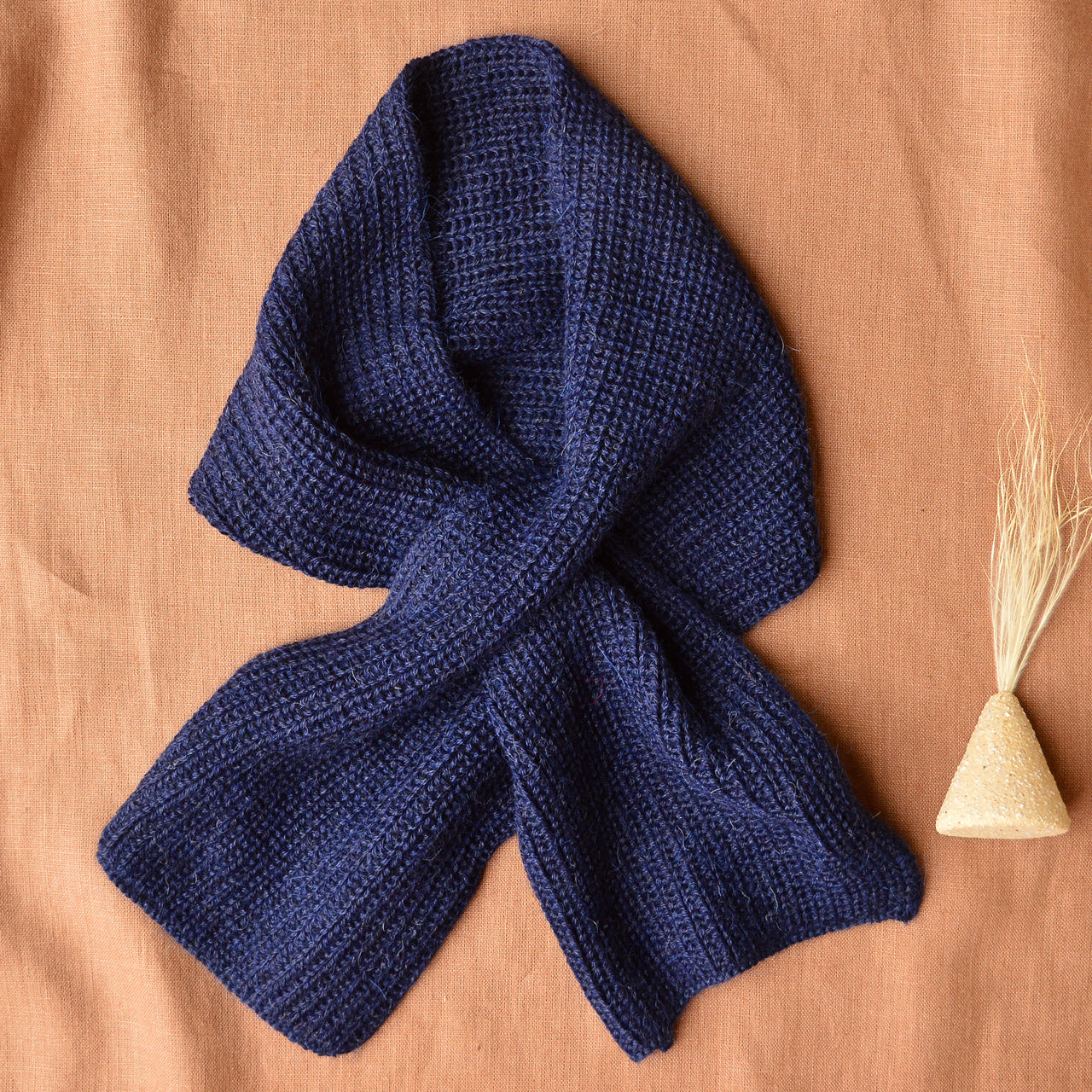 Cross Alpaca Scarf - Aubergine AW23 (Adults) *Last One!