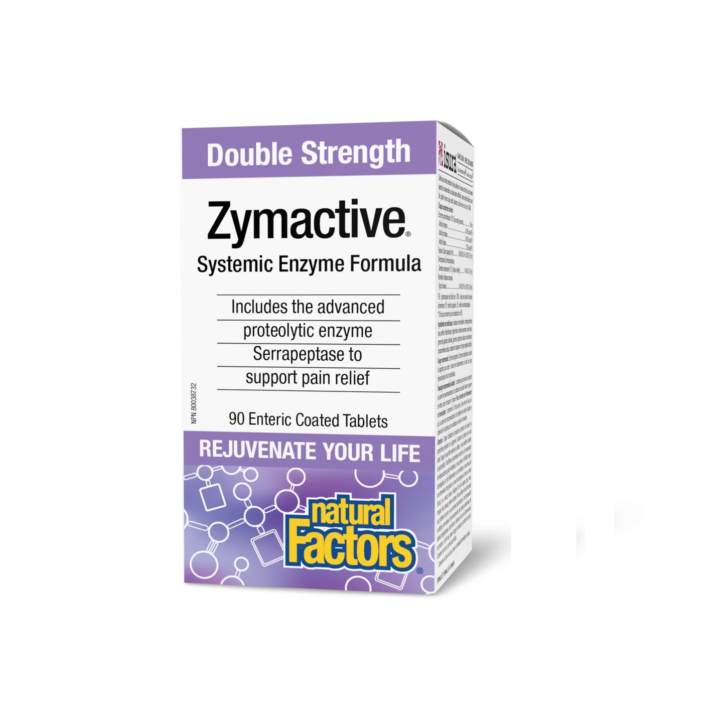Natural Factors Zymactive Double Strength 90 Enteric Coated Tablets