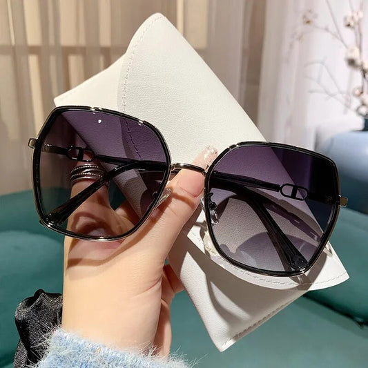 Fashion Polarized Sunglasses Women UV400 Gradient Lens Sun Glasses Oversized Retro Square Luxury Brand Oculus ShopOnlyDeal