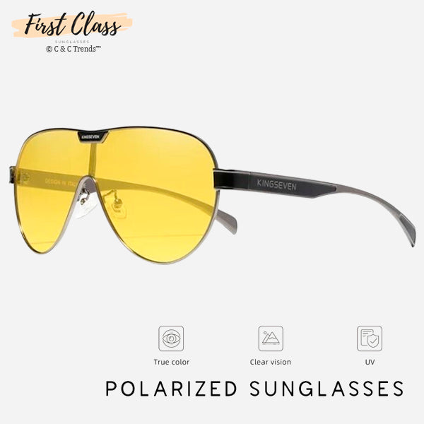 Oversized Polarized Lens Aluminum Aviator Sunglasses 5