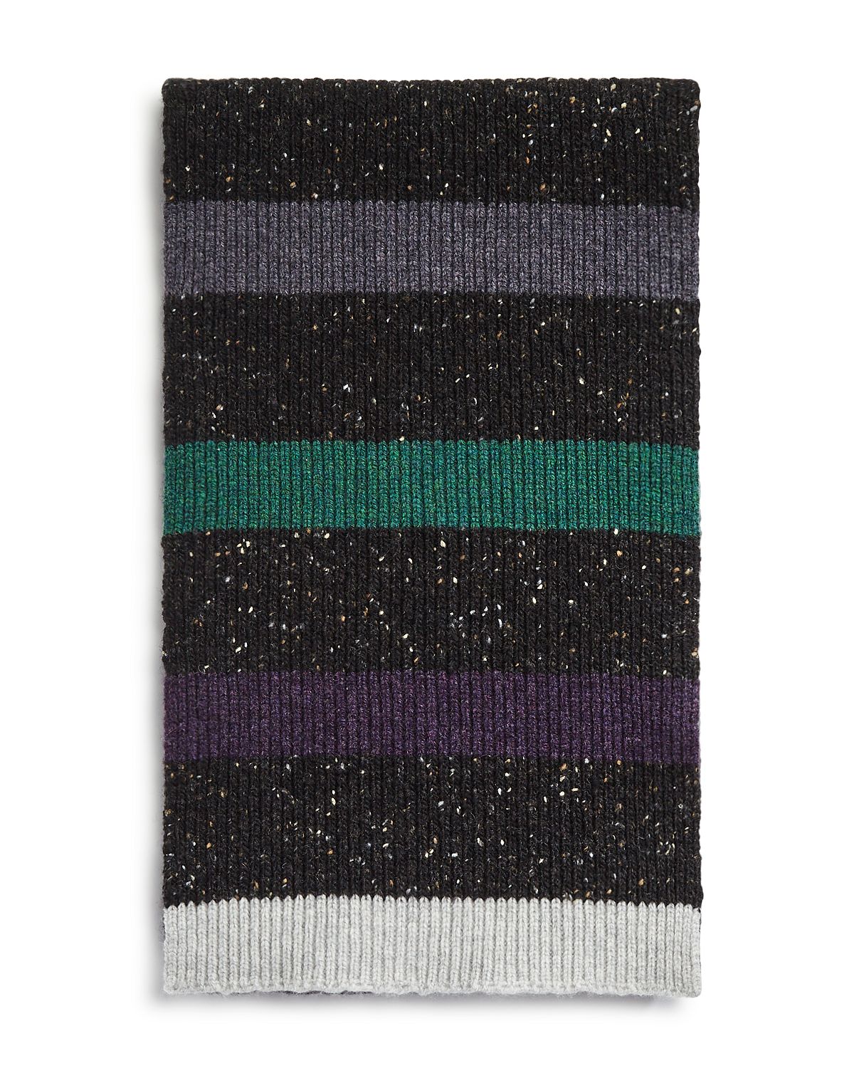 Paul Smith Donegal Stripe Scarf Black