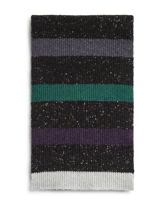 Paul Smith Donegal Stripe Scarf Black