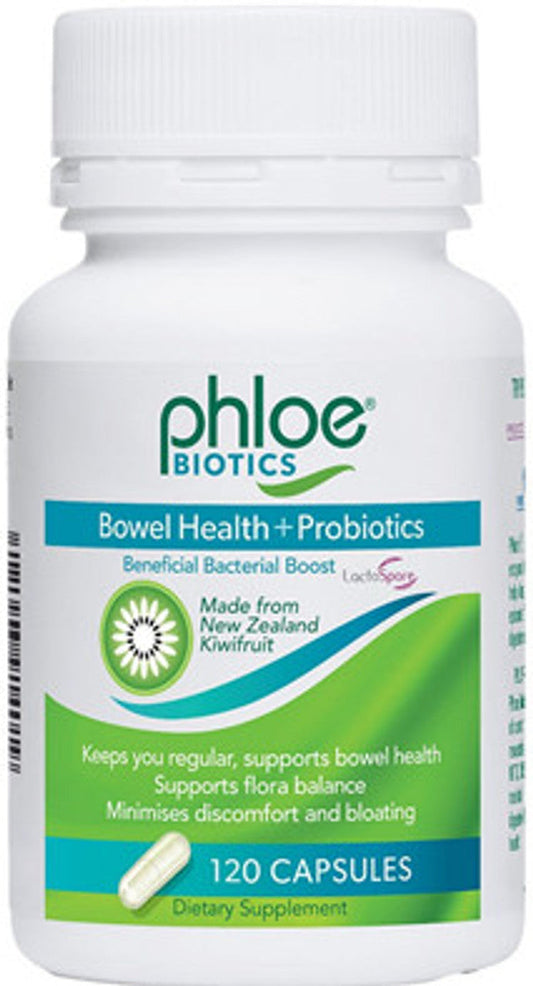 Phloe Biotics Bowel Health + Probiotics 120 Capsules