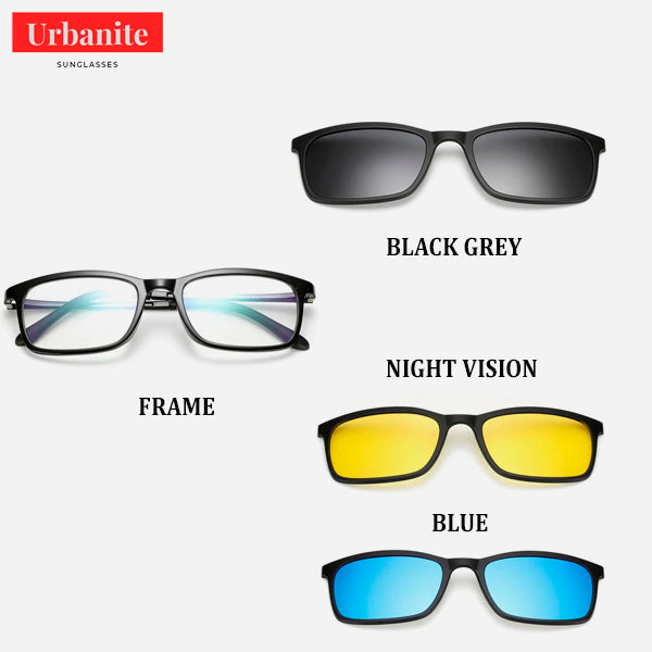 Polarized Magnetic Clip Sunglasses (3 in 1) 3a