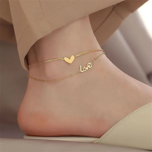 Letter Anklet