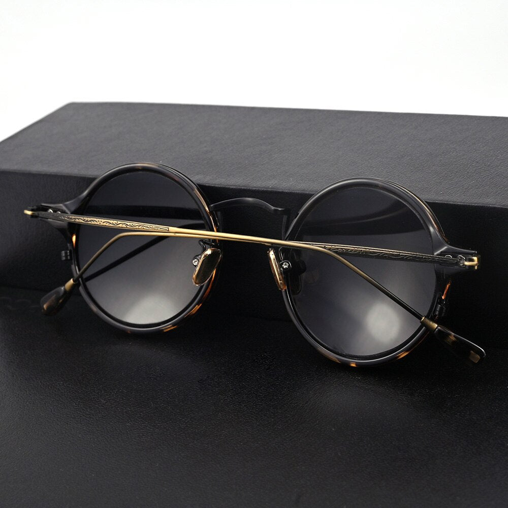 Cubojue Women's Full Rim Round Alloy Polarized Sunglasses 4343 Sunglasses Cubojue tortoise brown polarized