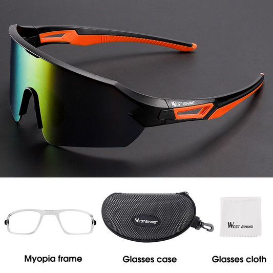 West Biking Unisex Full Rim Acetate Polarized Sport Sunglasses YP0703135 Sunglasses West Biking UV400 Orange China
