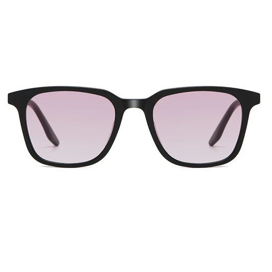 Black Mask Unisex Full Rim Square Acetate Gradient Sunglasses 9020 Sunglasses Black Mask Black-Purple As Shown