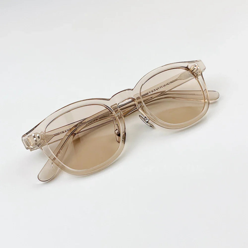 Black Mask Unisex Full Rim Square Acetate Sunglasses 484022 Sunglasses Black Mask Tawny-Tawny As Shown