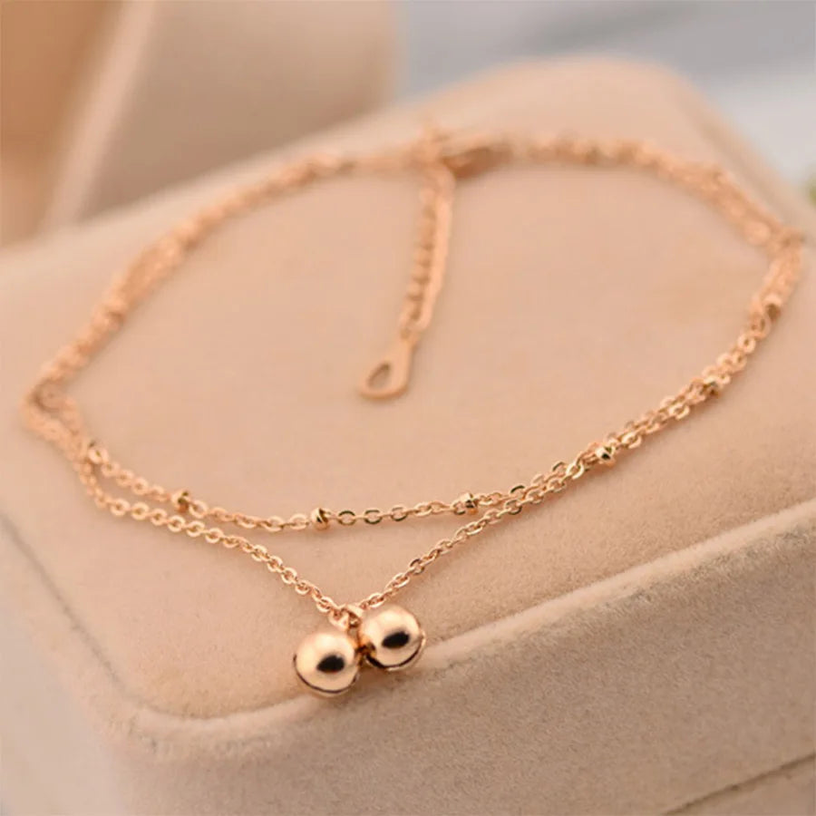 bell anklet, chain anklet