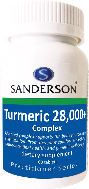 Sanderson Turmeric 28,000+ Complex 60 Tablets