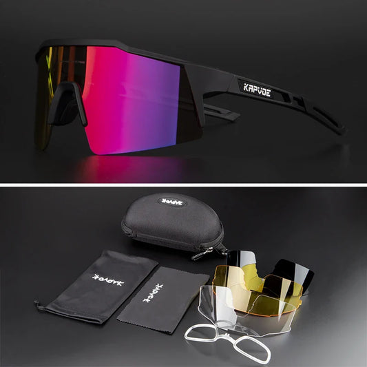 UV400 Sport Eyewear: Mountain Bike Sport Cycling Glasses - Outdoor Cycling Goggles for Men, MTB Sunglasses with 1 Lens ShopOnlyDeal