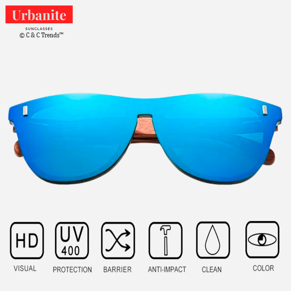 Vintage Style Wood Legs Rimless Sunglasses 10