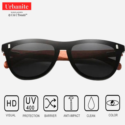 Vintage Style Wood Legs Rimless Sunglasses 18