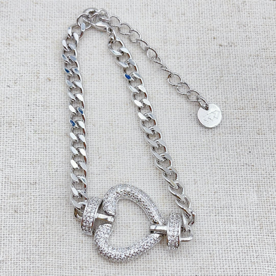 CRYSTAL HEART BRACELET