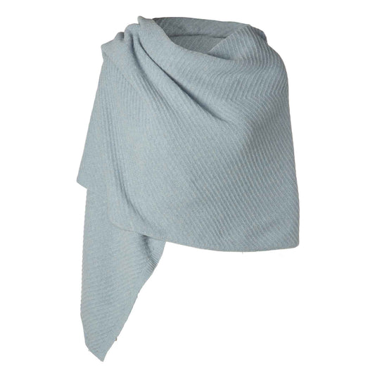 Lambswool Shawl- Dark Blue