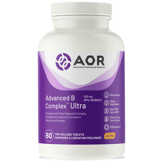AOR Advanced B Complex Ultra 525mg Time-Release 60 tablets