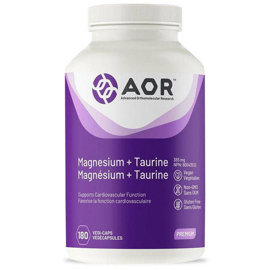 AOR Magnesium + Taurine 365 mg - 180 Veg Capsule
