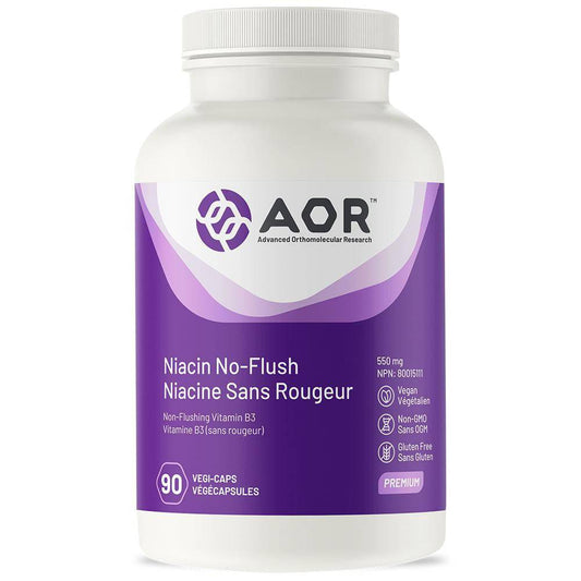 AOR Niacin No-Flush 550mg 90 Vegi Caps