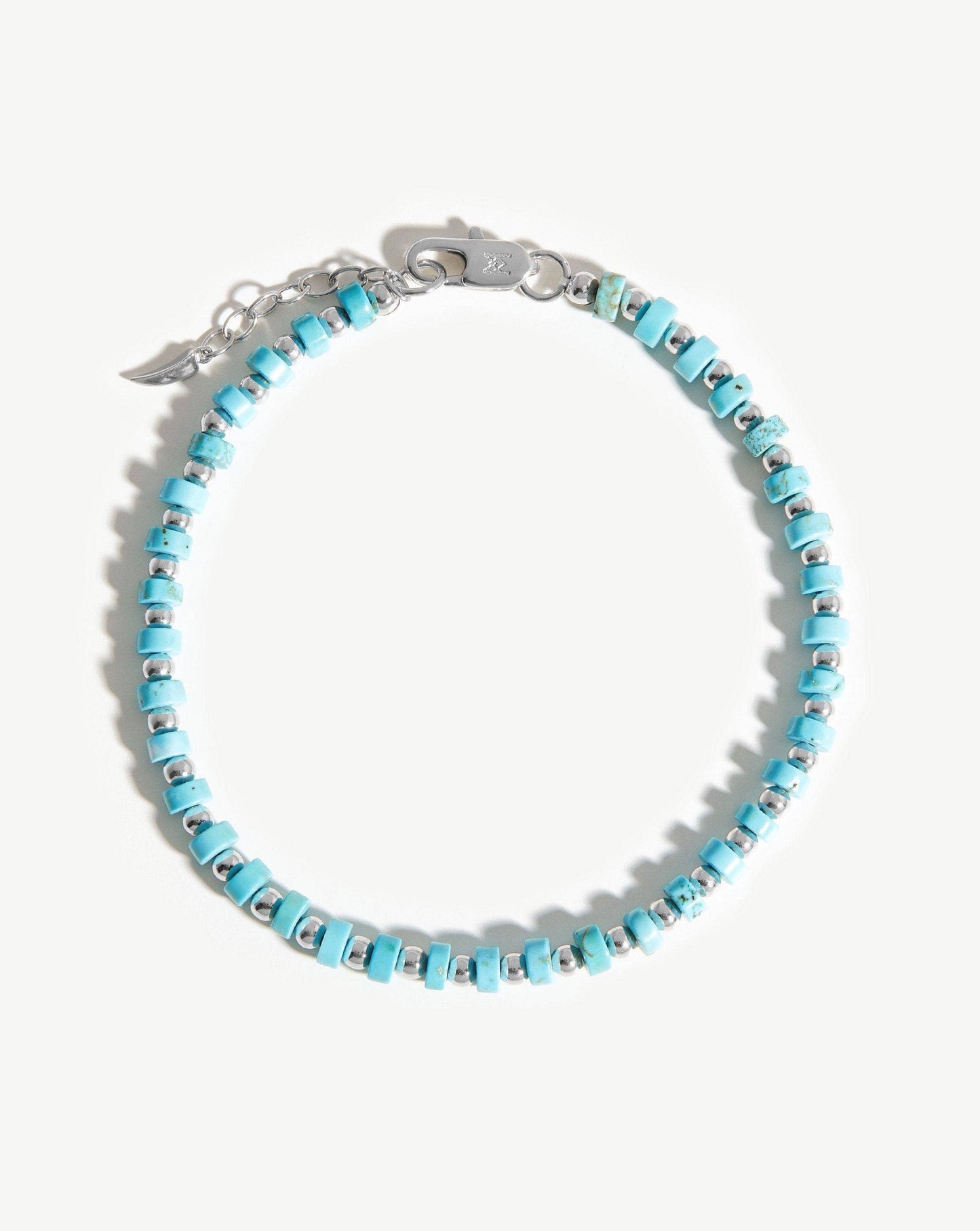 Beaded Bracelet | Silver Plated/Turquoise