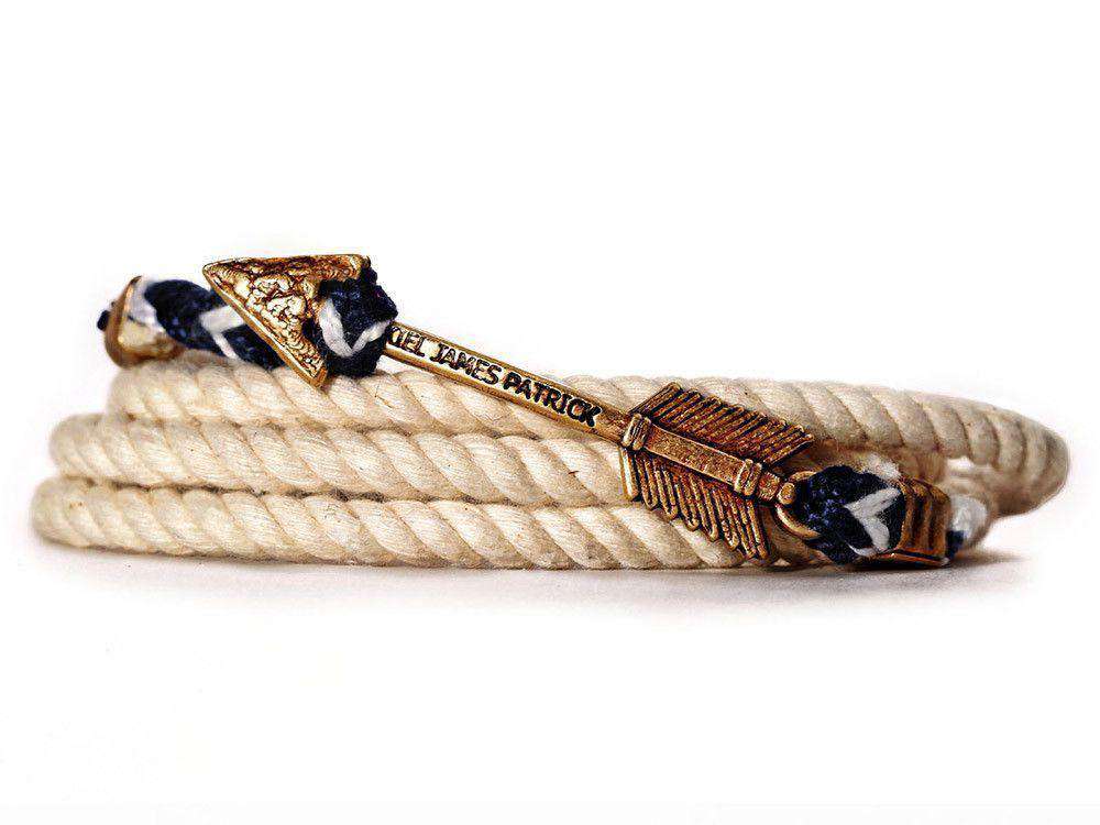 Arrow Compass Archer Bracelet in White by Kiel James Patrick - Country Club Prep