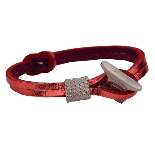 Boat Shoe Lace Bracelet in Coral by Category 5 Boat Shoes - Country Club Prep