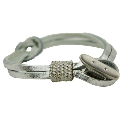 Boat Shoe Lace Bracelet in Silver by Category 5 Boat Shoes - Country Club Prep