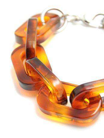 Bracelet in Tortoise Shell by Zenzii - Country Club Prep