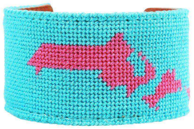 Cape Cod, MA Needlepoint Cuff Bracelet by York Designs - Country Club Prep