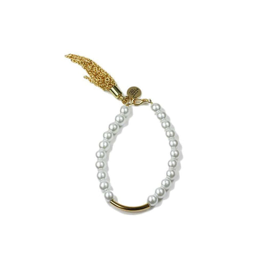 Pearl Bar Bracelet by Bourbon & Boweties