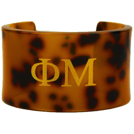 Phi Mu Tortoise Cuff Bracelet by Fornash - Country Club Prep