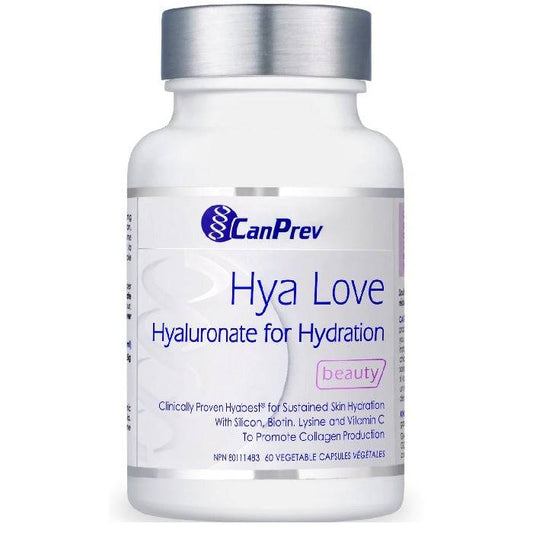 CanPrev Hya Love Hyaluronate for Hydration 60 Vegetable Capsules