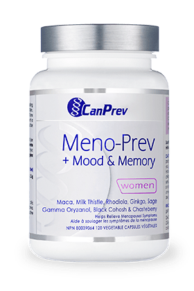 CanPrev Meno-Prev + Mood & Memory for Women 120 veg capsules